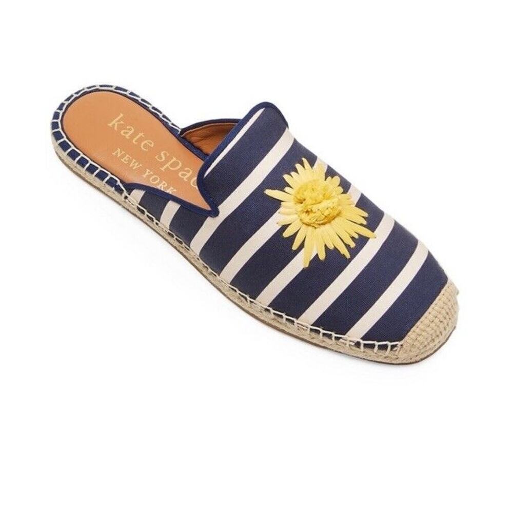 Kate Spade Navy and White Striped Flats - Picture 3 of 9
